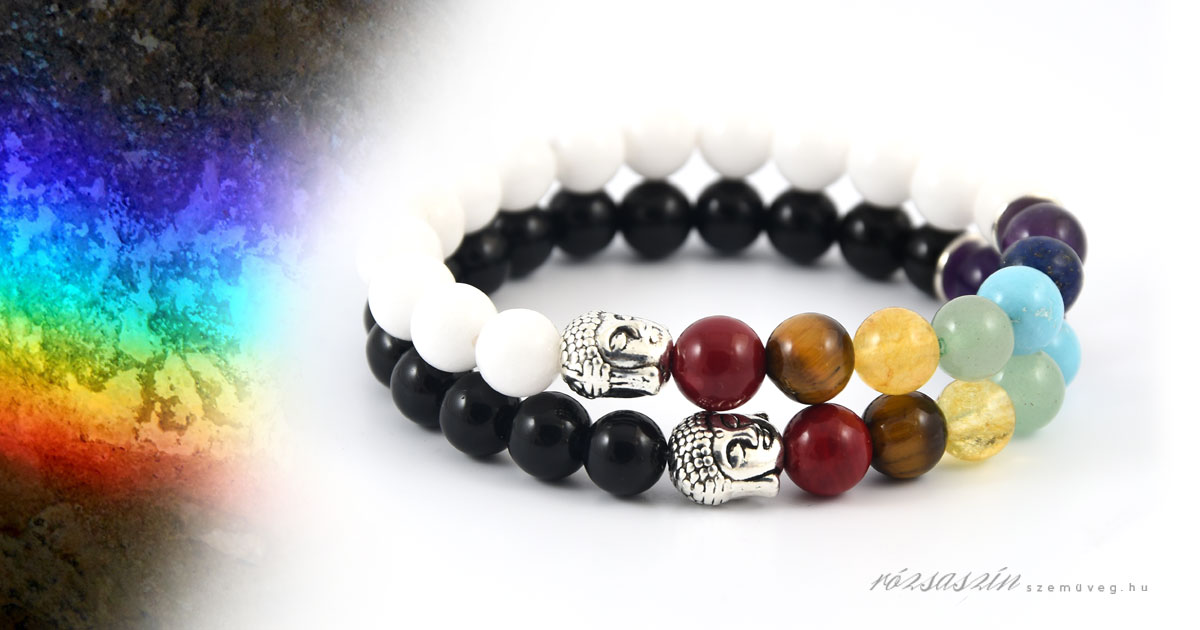 7-csakra-asvany-karkoto-szett 7 csakra ásvány karkötő szett