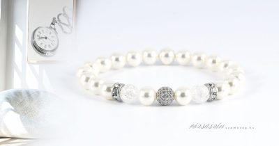 emlékezetes pillanatok nemesacél ásvány karkötő