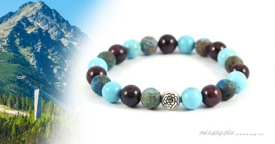 erős vagyok ásvány karkötő