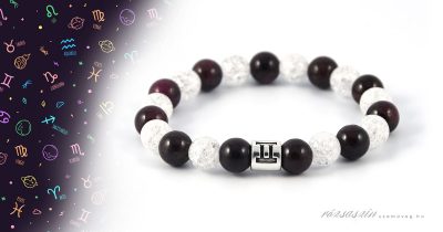 ikrek ásvány karkötő gránát hegyikristály ásványokból