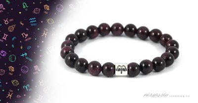 kos ásvány karkötő gránát ásványokból