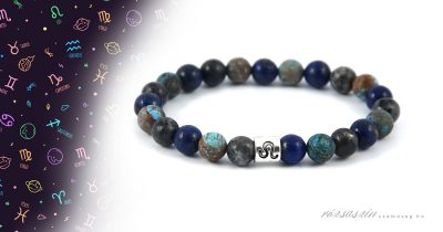 oroszlán ásvány karkötő krizokolla labradorit lapis lazuli ásványokból