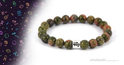 skorpió ásvány karkötő unakit ásványokból