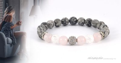 szürke álmok ásvány karkötő