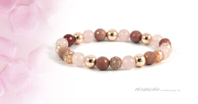 Rózsaszirom zivatar ásványkarkötő | rozsaszinszemuveg.hu