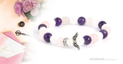 angyali üzenet ásványkarkötő