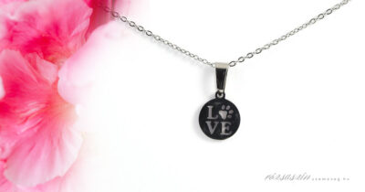 imádom a kutyámat nemesacél nyaklánc