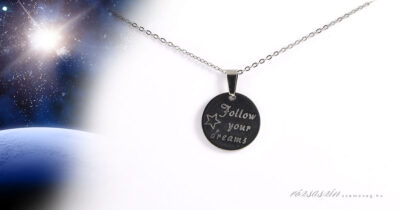 kövesd az álmaidat nemesacél nyaklánc