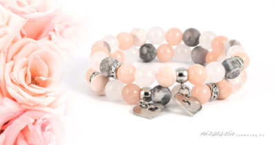 anyai ölelés nemesacél ásványkarkötő szett