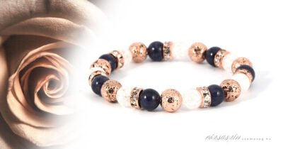 szikrázó lávatánc ásványkarkötő