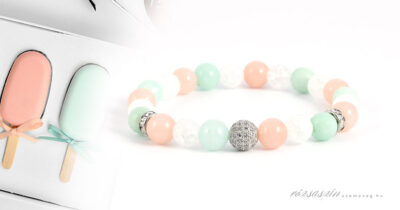 nyári huncutságok nemesacél ásványkarkötő