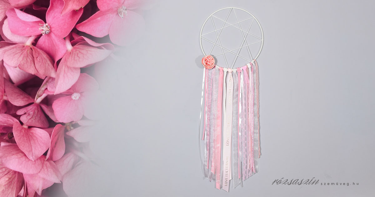 alomszep-rozsaszin-alomfogo álomszép rózsaszín álomfogó