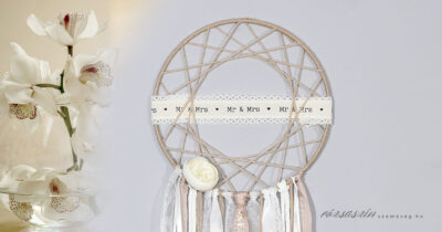 esküvői álomfogó csipkeszalaggal 2