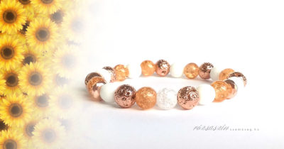 aranyló boldogság ásványkarkötő