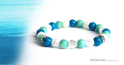 bódító kékség ásvány karkötő
