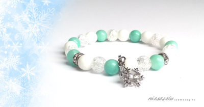 hópehelykeringő ásvány karkötő