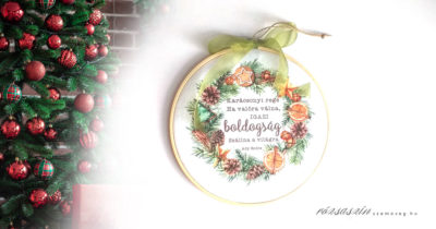 karácsonyi rege bambuszkeretben