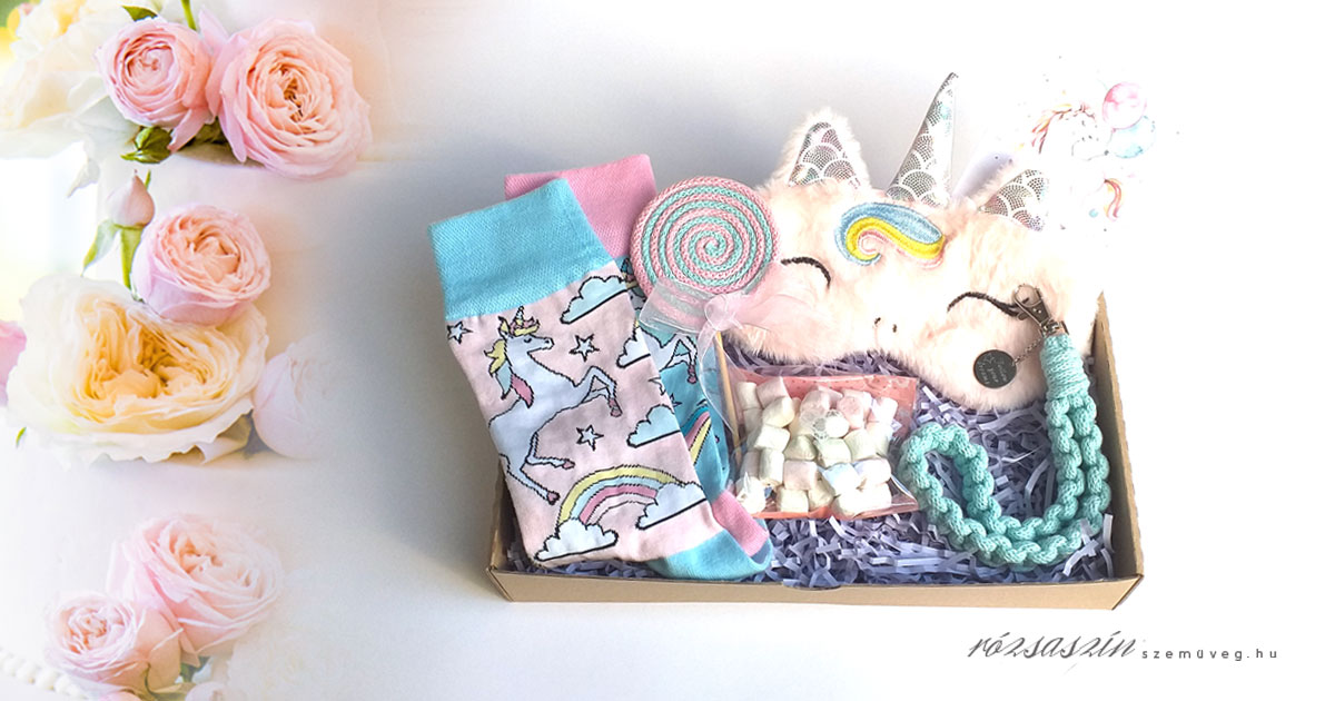 unikornis-szerelem-ajandek-box unikornis szerelem ajándék box